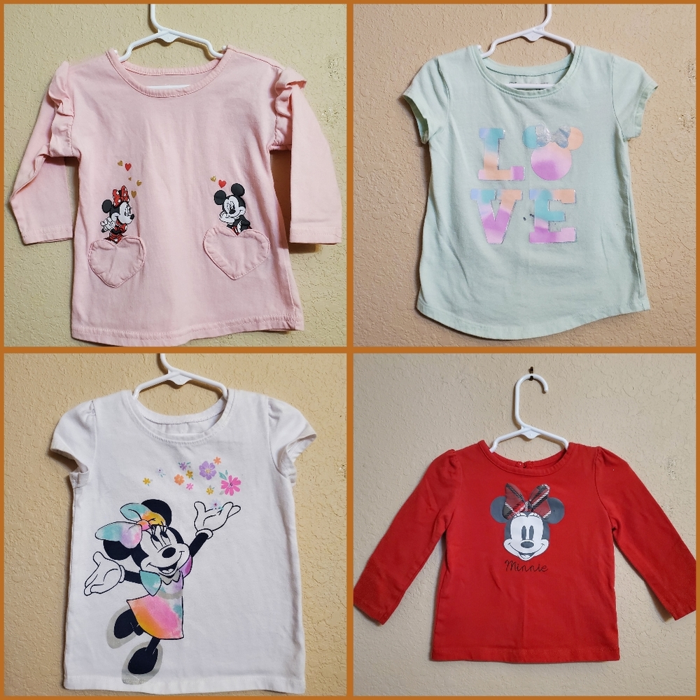 (4/$15) Disney Minnie Mouse bundle! 18m-2t